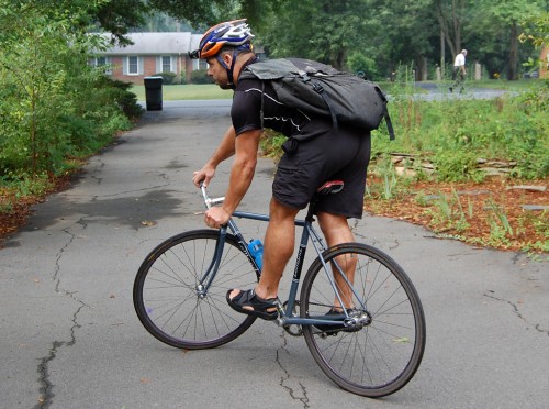 Charlotte bicycle messenger Bill Fehr